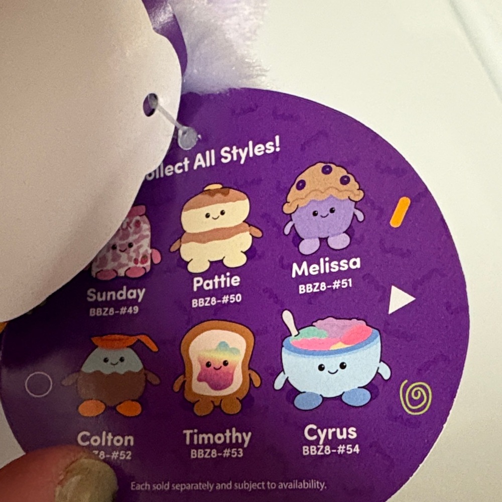 Bum Bumz Plush Purple Blueberry Muffin Stuffed Animal - Soft Kids Toy - Picture 9 of 10